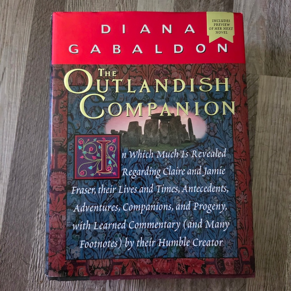 The Outlandish Companion Diana Gabaldon 1999 HC/DJ Outlander 1st Ed 1st Printing